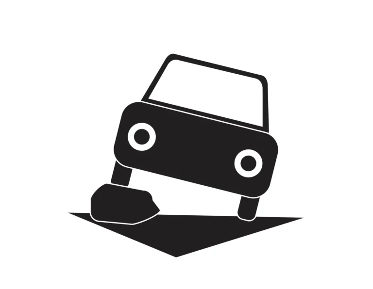 Car hazard clipart svg, black and while road danger clipart, car hazard icon, road threat png