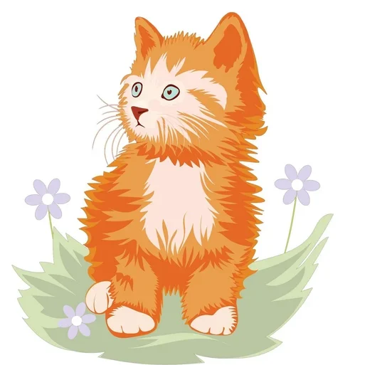 Cat-Clipart vector illustration PNG and SVG file