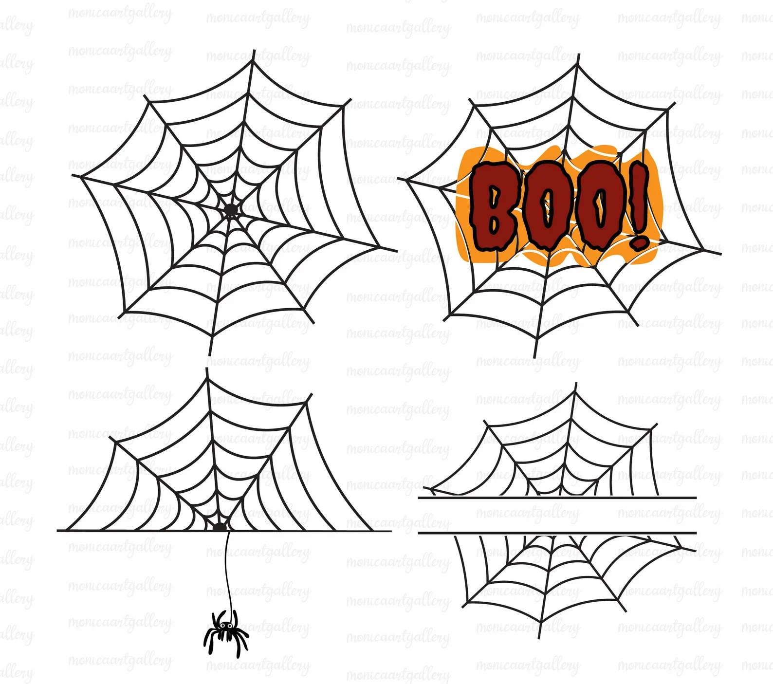 Cobweb SVG with transparent background