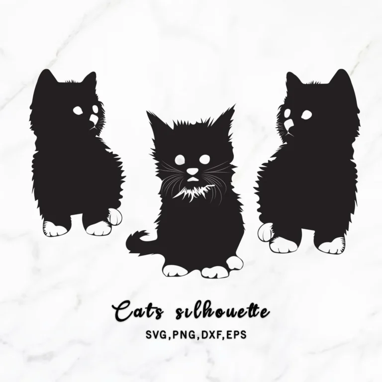 Cat silhouette svg clipart