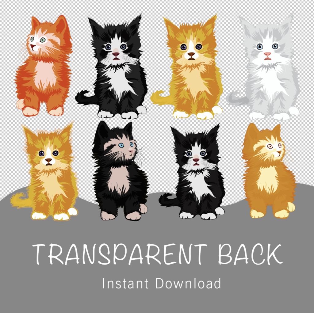 Cat clipart bundle